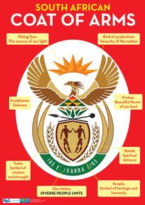 Coat of Arms South Africa A2 Poster