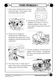 Primary problem solving word problems freebie